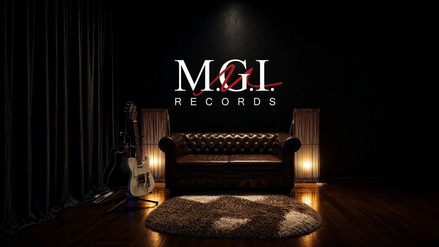 M.G.I Records studio listening room
